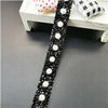 40CM Bling Crystal Ribbon Wrap Trim Rhinestone Cup Chain Pearl Crystal Chain DIY Wedding Cake Party Decoration