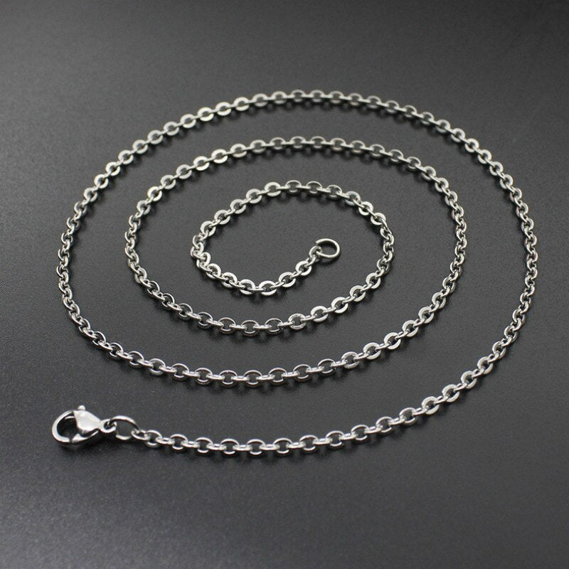40cm/45cm/50cm Long Cross Chain Necklace 3 Colors Stainless Steel Chain Party Gifts For DIY Neacklace Jewelry Making