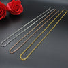 40cm/45cm/50cm Long Cross Chain Necklace 3 Colors Stainless Steel Chain Party Gifts For DIY Neacklace Jewelry Making