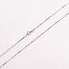 40cm-60cm 100% Real 925 Sterling Silver with Gold Color 0.7mm Box Chain Necklace for Women Kids Girls Men fashion silver Jewelry
