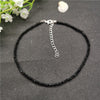 40cm Black Beads Crystal Choker Necklace for Women Bohemian 3mm Beaded Necklace 2022 Female Party Jewelry