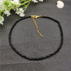 40cm Black Beads Crystal Choker Necklace for Women Bohemian 3mm Beaded Necklace 2022 Female Party Jewelry