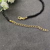 40cm Black Beads Crystal Choker Necklace for Women Bohemian 3mm Beaded Necklace 2022 Female Party Jewelry