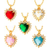 45cm All-match Love Crystal Pendant Ladies' Preferred Necklace