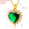 45cm All-match Love Crystal Pendant Ladies' Preferred Necklace