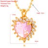 45cm All-match Love Crystal Pendant Ladies' Preferred Necklace