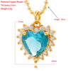 45cm All-match Love Crystal Pendant Ladies' Preferred Necklace