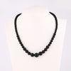 48cm Agate Necklace Natural Stone Power 6mm-14mm Round Agate Beads Crystal Stones Women Jewelry Choker Onyx Choker Necklace Gift