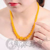 48cm natural stone agate necklace 6mm-14mm round crystal stone ladies jewelry agate gemstone necklace wedding gift