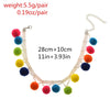 4Color Harajuku Colorful Fur Ball Tassel Choker Necklace For Women Ethnic Pompon Fluffy Necklaces Chokers Choker Chocker