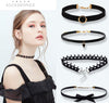 4Pcs-8Pcs Necklace  Combination suit  Lace  Geometry  Female   Jewelry