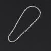 4mm 1 Row Shiny Tennis Chain Necklace Men Hip Hop Iced Out Bling CZ Necklace Jewelry Gold Silver Color Charm Gift 2021