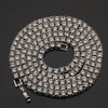4mm 1 Row Shiny Tennis Chain Necklace Men Hip Hop Iced Out Bling CZ Necklace Jewelry Gold Silver Color Charm Gift