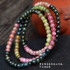 4mm 4.5mm 5mm Natural tourmaline Beads Bracelet jewelry Fine Beaded Bracelets Jewelry For women Gift with certificate Drop Ship