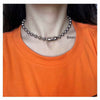4mm/6mm/8mm Stainless Steel Bead Chain big Ball punk Necklace Women Choker Long (35cm-90cm) ball Necklaces For Men/women