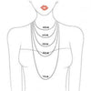 4mm/6mm/8mm Stainless Steel Bead Chain big Ball punk Necklace Women Choker Long (35cm-90cm) ball Necklaces For Men/women