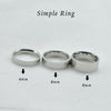 4mm 6mm 8mm Wide Stainless Steel Rings High Polished 2020   Classic And Generous For Men's And Women's Ring Jewelry Gi