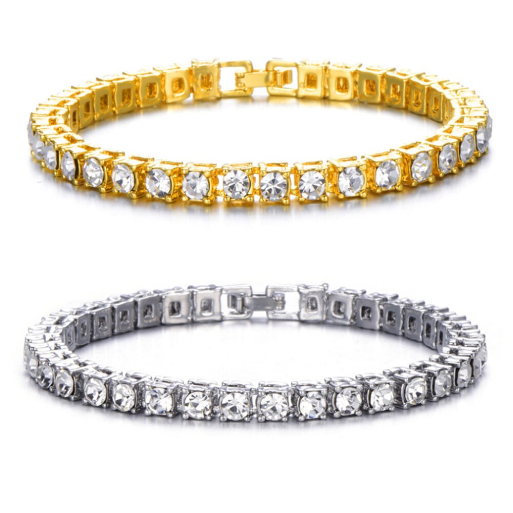 4mm Crystal Rhinestone Choker Necklace Women Wedding Accessories Tennis Chain Chokers Jewelry Collier Femme