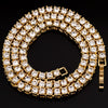 4mm Crystal Rhinestone Choker Necklace Women Wedding Accessories Tennis Chain Chokers Jewelry Collier Femme