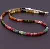 4mm Semi Pervious stone Beads Necklace For Girls & Women Beaded Jewelry