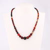 4pcs Wholesale 48cm 6mm-14mm Round Agate Beads Crystal Necklace Natural Stone Power Stones Women Jewelry Short Necklace Chakra