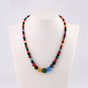 4pcs Wholesale 48cm 6mm-14mm Round Agate Beads Crystal Necklace Natural Stone Power Stones Women Jewelry Short Necklace Chakra