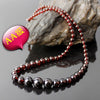 5-12mm AA Natural Garnet Tower Chian Round Beads Necklace Jewelry Fine Beaded Necklace Jewelry For Women Gift With Certificate