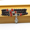 5-6mm GradeA Natural Garnet beaded Bracelet Tibetan Buddhist 108 Prayer Beads Necklace Gourd Mala Prayer Bracelet for Meditation