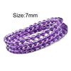 5-7mm Amethyst Bracelet Femme Gifts For Lover Wrap Bracelet Women Crystal Bracelet Valentine's Day