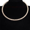 5 Designs Women's Metal Chain Punk Jewelry Tone Loop Collar Statement Choker Bib Necklace
