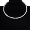 5 Designs Women's Metal Chain Punk Jewelry Tone Loop Collar Statement Choker Bib Necklace