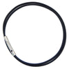 5 Sizes Black Leather Cord Wax Rope Chain DIY Stainless Steel Tube Clasp Necklace Jewelry Accessories 2MM