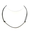 5 x Black Hemp Cord Pendant Necklace Chain Choker String Knot Ropes Bulk Adjustable  Slide Cord Necklace 1.0/1.5/2.0MM