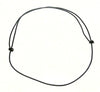 5 x Black Hemp Cord Pendant Necklace Chain Choker String Knot Ropes Bulk Adjustable  Slide Cord Necklace 1.0/1.5/2.0MM