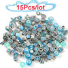 50Pcs/100Pcs Sparkling Mixed Random Delivery Charm Beads Original Brand Bracelet Necklaces Women Jewelry Accessories