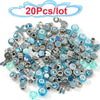 50Pcs/100Pcs Sparkling Mixed Random Delivery Charm Beads Original Brand Bracelet Necklaces Women Jewelry Accessories