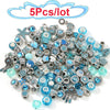 50Pcs/100Pcs Sparkling Mixed Random Delivery Charm Beads Original Brand Bracelet Necklaces Women Jewelry Accessories
