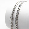50cm 60cm 70cm Figaro Link Chain Jewelry Classic Curb Necklace 3-6MM Stainless Steel Silver Color Chain for Men Women