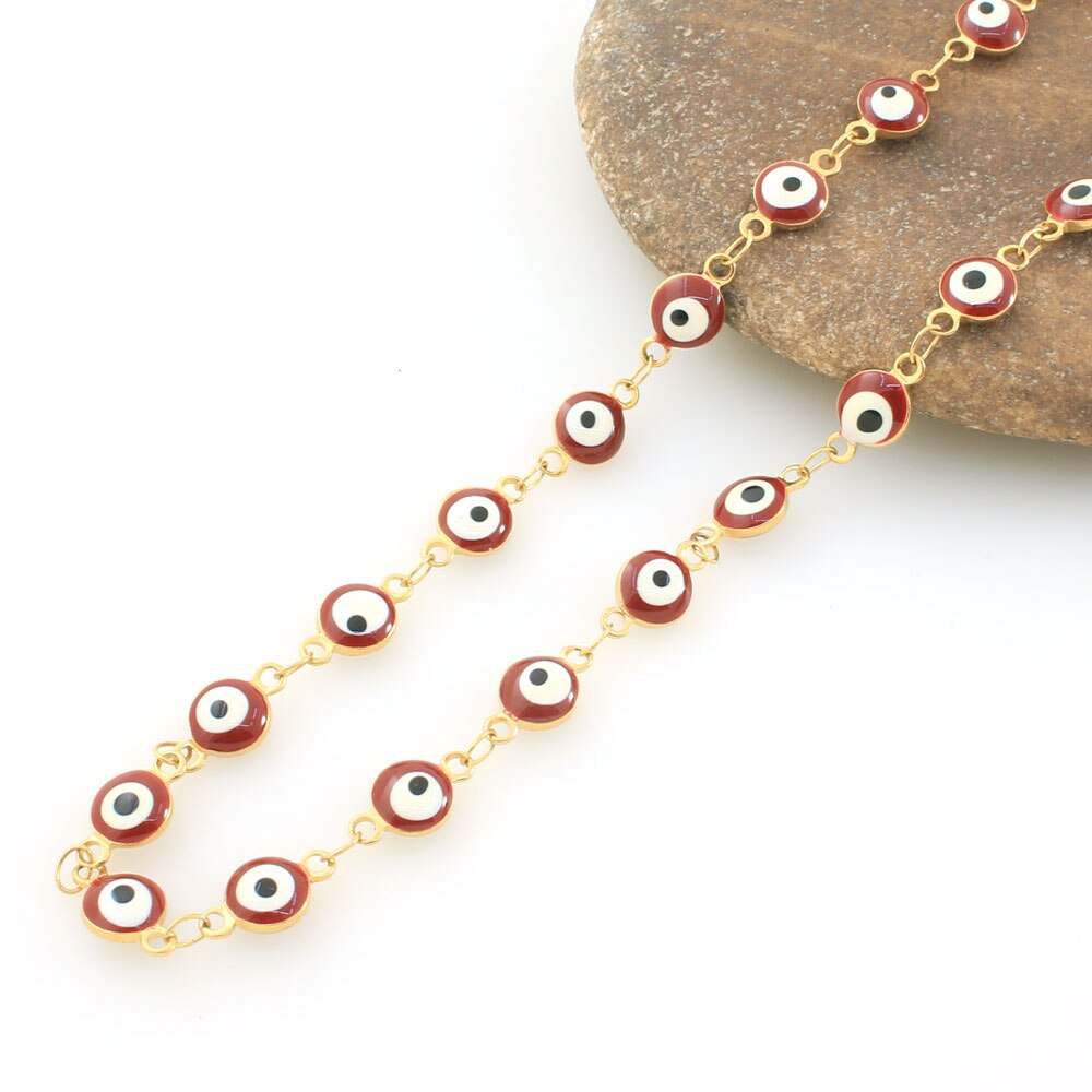 50cm Long Gold Color Stainless Steel Jewelry Necklace Chain Necklace For Women Gift NRYZA009