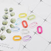 50pcs/bag Frosted DIY Detachable Replacement Shoulder Strap Bag Acrylic Resin Handbag Chain Strap Bands Bag Accessories 27*17mm