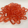 50pcs/bag Frosted DIY Detachable Replacement Shoulder Strap Bag Acrylic Resin Handbag Chain Strap Bands Bag Accessories 27*17mm