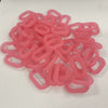 50pcs/bag Frosted DIY Detachable Replacement Shoulder Strap Bag Acrylic Resin Handbag Chain Strap Bands Bag Accessories 27*17mm