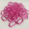 50pcs/bag Frosted DIY Detachable Replacement Shoulder Strap Bag Acrylic Resin Handbag Chain Strap Bands Bag Accessories 27*17mm