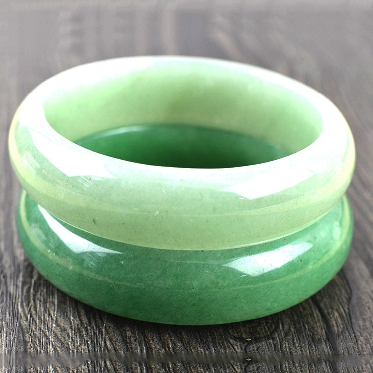 55-57mm Inner Diameter Grade A High Quality Natural Aventurine Jade Bangles Fine Gemstone Jade Bracelet Jewelry For Women Gifts