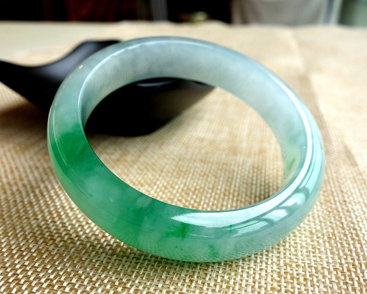 56mm Inner Diameter Grade A High Quality Natural Jade Bangles Fine Gemstone Jade Bracelet Jewelry For Women Gifts