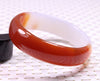 58~65MM VERY FINE RARE NATURAL RED WHITE JADEITE stone BRACELET BANGLE #B405