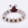 5A Natural Reiki Agate Chakra Bracelet Men Healing Balance Beads Reiki Buddha Prayer Yoga White Jade Charm Father Boyfriend Gift