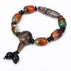 5A Natural Reiki Agate Chakra Bracelet Men Healing Balance Beads Reiki Buddha Prayer Yoga White Jade Charm Father Boyfriend Gift