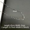 5PCS Exquisite Vintage Stainless Steel Lip Chain Thin and light Flake Necklace for Women Lovers Party Birthday Present 2 Styles