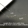 5PCS Exquisite Vintage Stainless Steel Lip Chain Thin and light Flake Necklace for Women Lovers Party Birthday Present 2 Styles